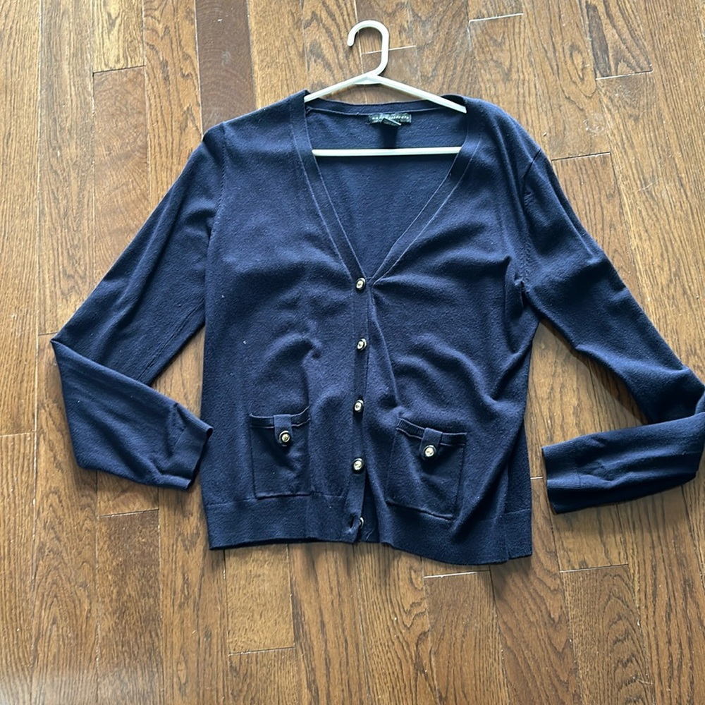 Grace Elements Navy Blue Cardigan- Size L